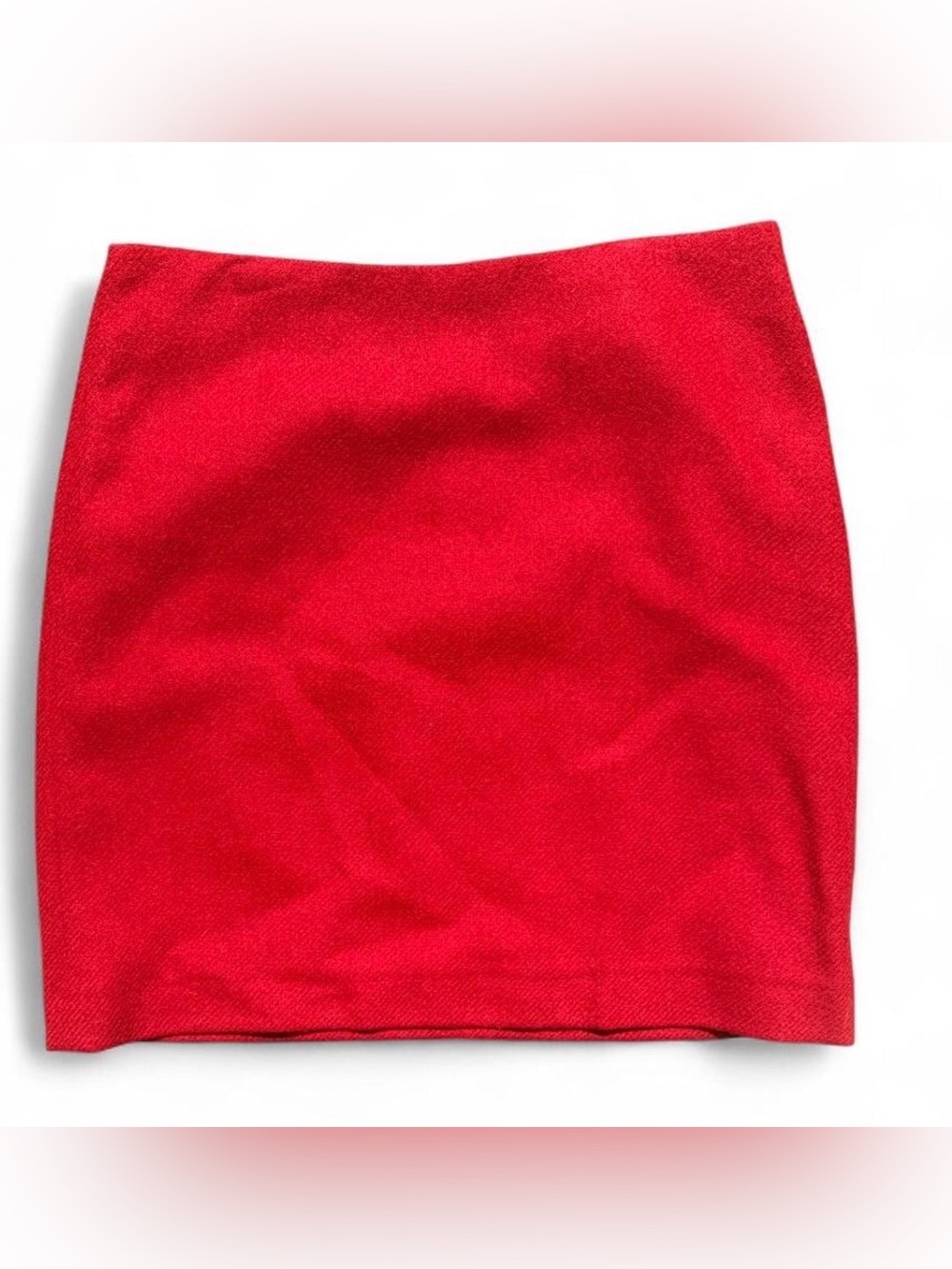 Boden Wool Blend Mini Skirt Women’s US 8 UK 12 Red Fully Lined Preppy